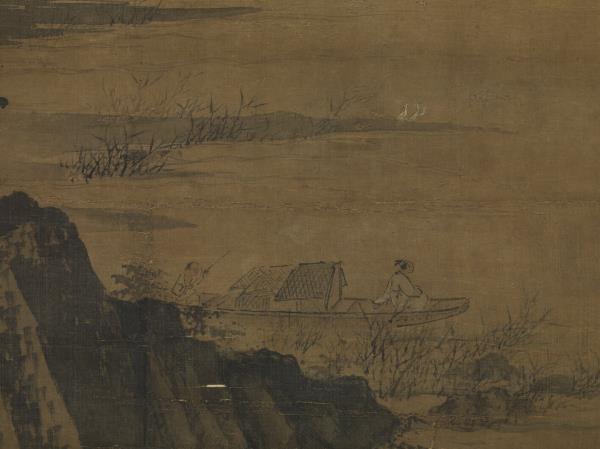 宋夏珪歸棹圖　軸