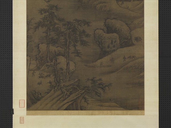 宋人溪山瑞雪　軸