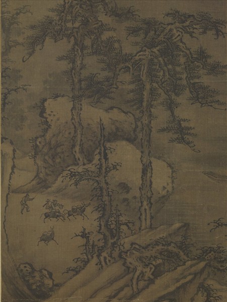 宋人溪山瑞雪　軸