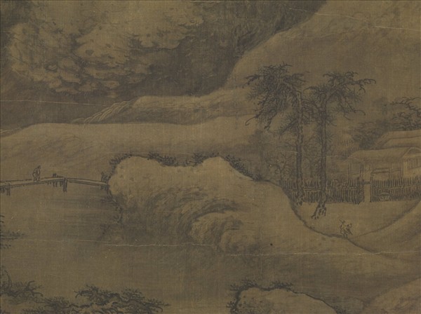 宋人溪山瑞雪　軸