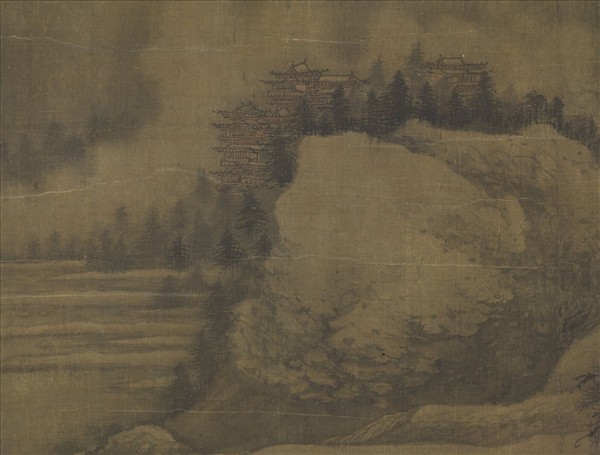 宋人溪山瑞雪　軸