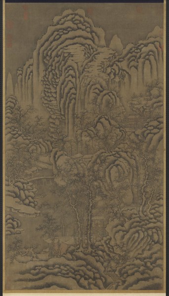 宋人萬山積雪　軸