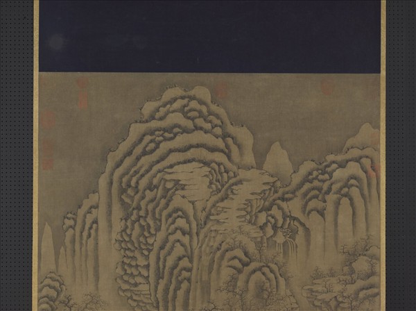 宋人萬山積雪　軸