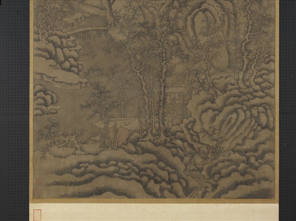 宋人萬山積雪　軸