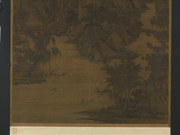 宋人清江漁隱　軸