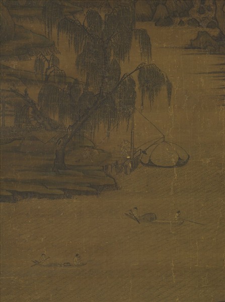 宋人清江漁隱　軸