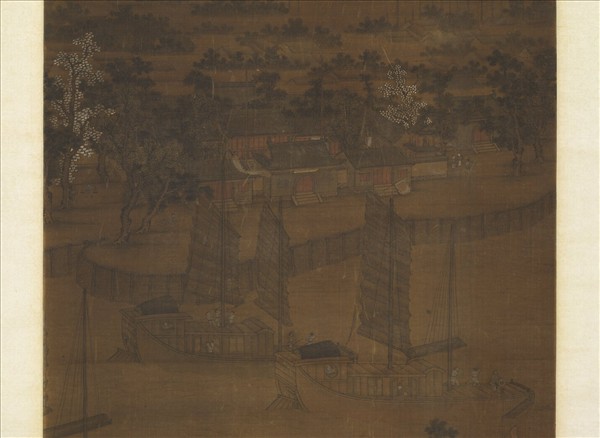 宋人運糧圖　軸