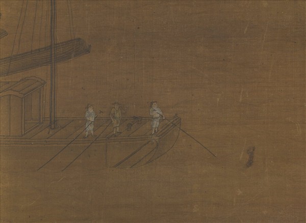 宋人運糧圖　軸