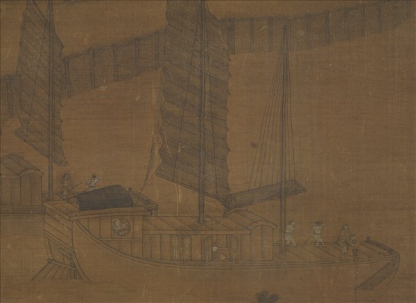 宋人運糧圖　軸