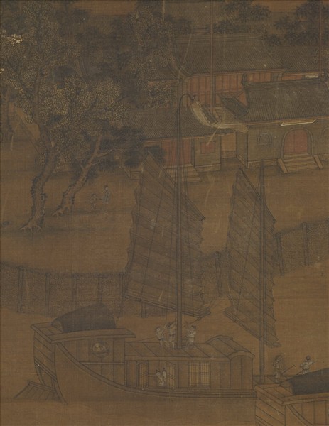 宋人運糧圖　軸