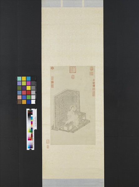 宋人白描大士像　軸