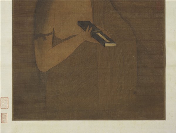 宋人畫文殊像　軸