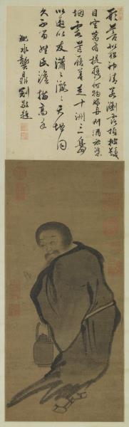 宋人潑墨仙人　軸