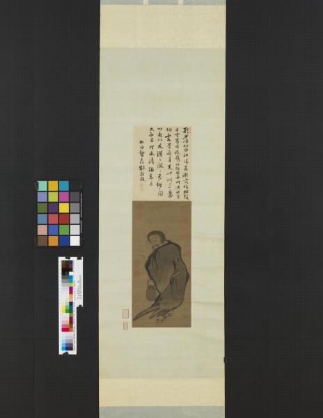 宋人潑墨仙人　軸