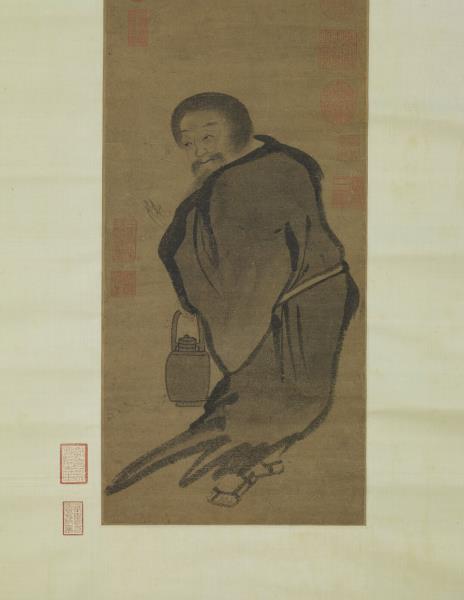 宋人潑墨仙人　軸