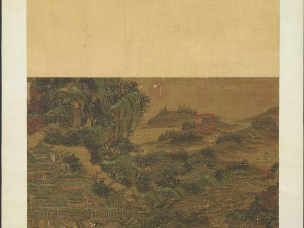 宋人畫杜甫麗人行　軸