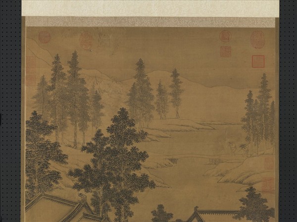 宋人畫南唐耿先生煉雪圖　軸