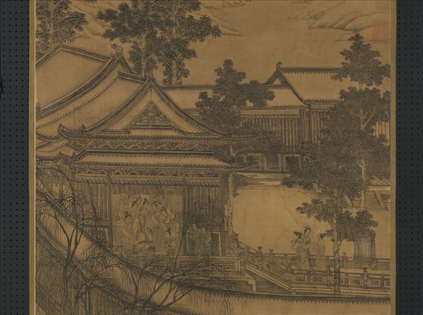 宋人畫南唐耿先生煉雪圖　軸