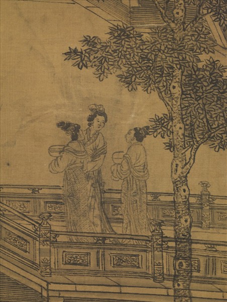 宋人畫南唐耿先生煉雪圖　軸