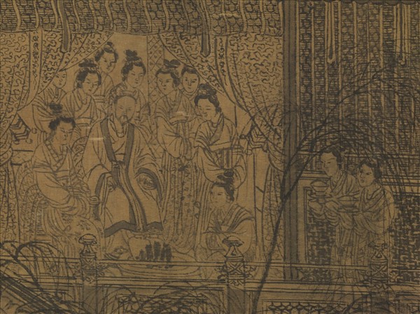 宋人畫南唐耿先生煉雪圖　軸