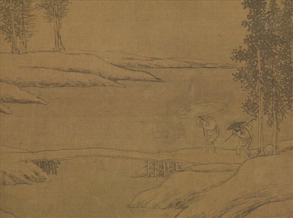 宋人畫南唐耿先生煉雪圖　軸