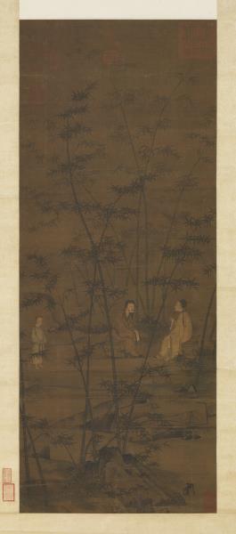 宋人竹林清話　軸