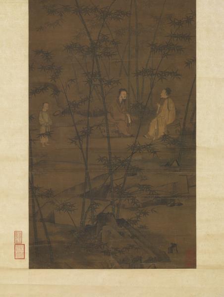 宋人竹林清話　軸