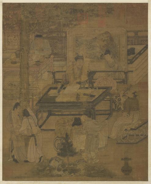 宋人梧陰清暇圖　軸