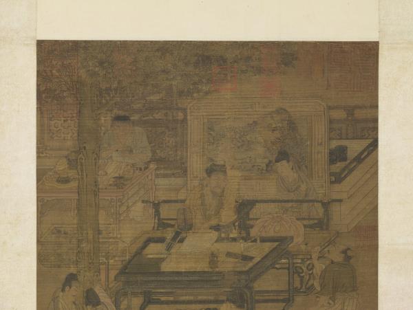 宋人梧陰清暇圖　軸