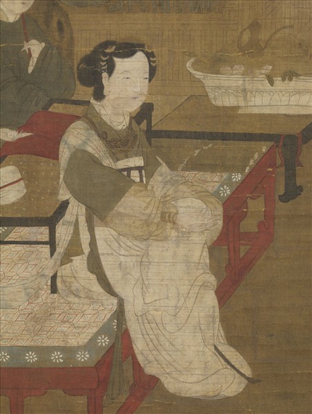 宋人宮沼納涼圖　軸