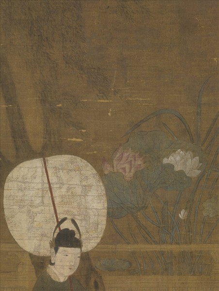 宋人宮沼納涼圖　軸