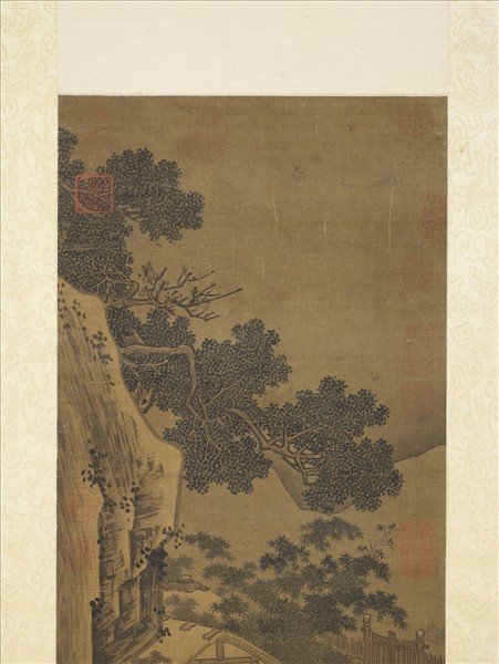 宋人晴牕展卷圖　軸