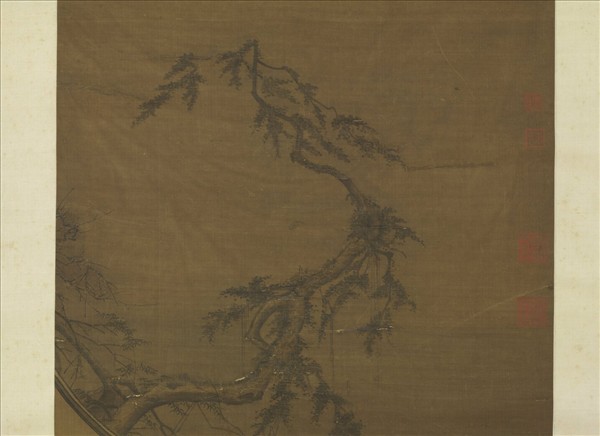 宋人觀梅圖　軸