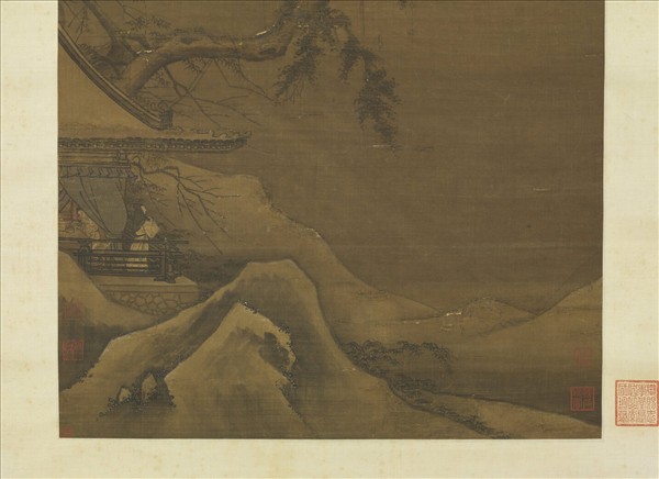 宋人觀梅圖　軸