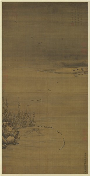 宋人漁父圖　軸