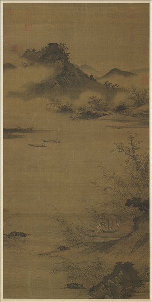 宋人漁樂圖　軸