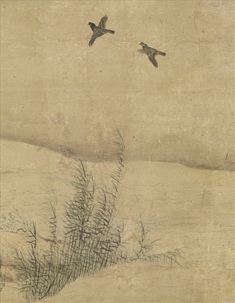 宋人清溪晚牧圖　軸