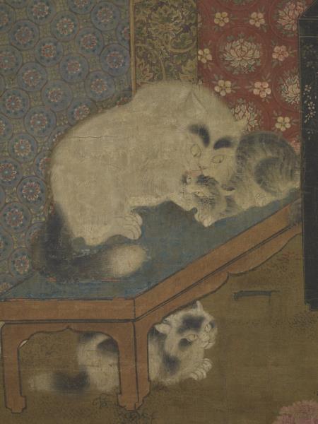 宋人戲貓圖　軸