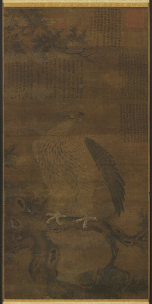 宋人畫鷹　軸