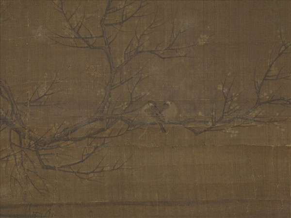 宋人杏林鸂鶒圖　軸