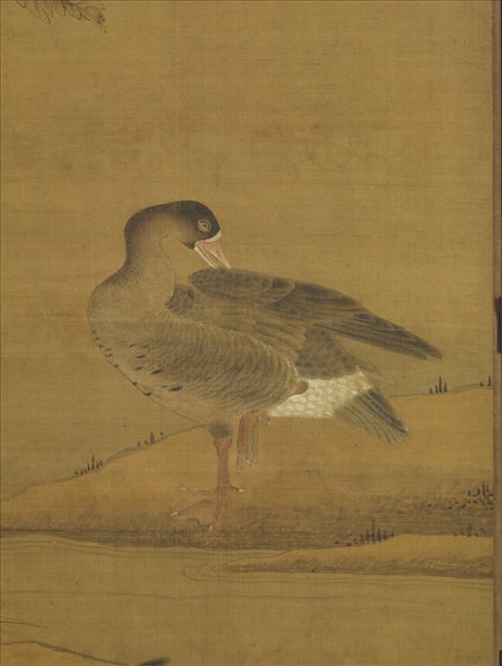 宋人寒塘群雁圖　軸
