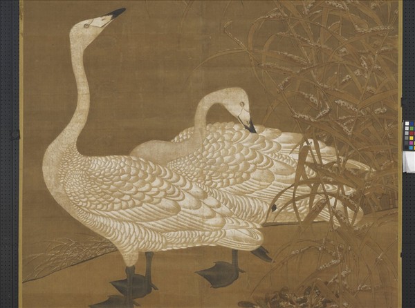 宋人畫雪蘆雙雁　軸