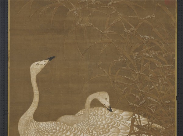 宋人畫雪蘆雙雁　軸