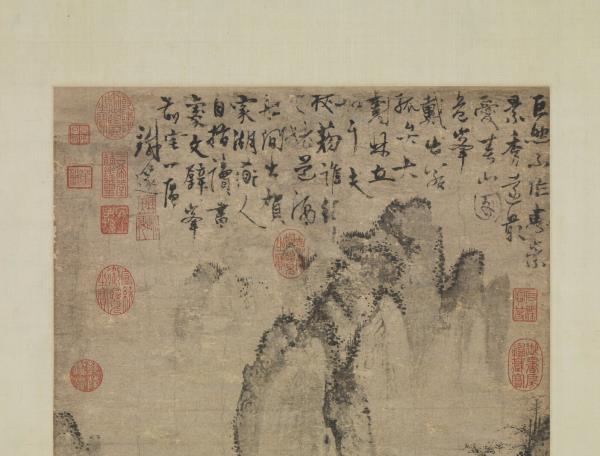 元人春山圖　軸