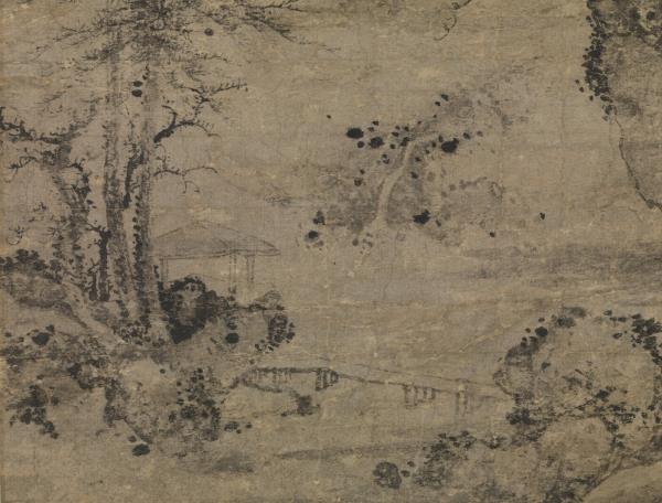 元人春山圖　軸