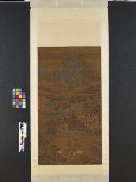 元人漁莊秋色　軸