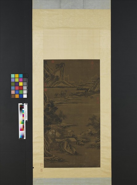 元人畫雪景　軸