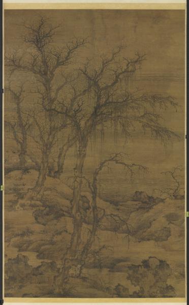 元人寒林圖　軸