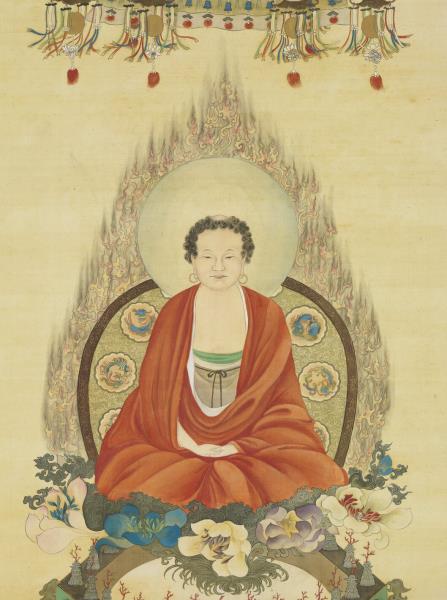 清鄒一桂畫佛像　軸