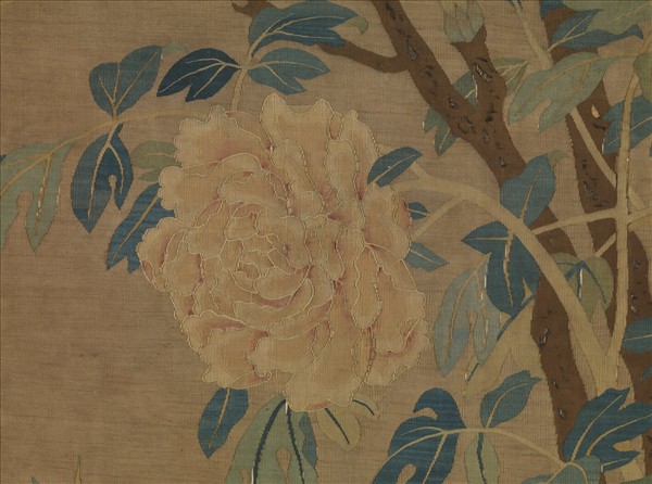 宋緙絲孔雀圖　軸